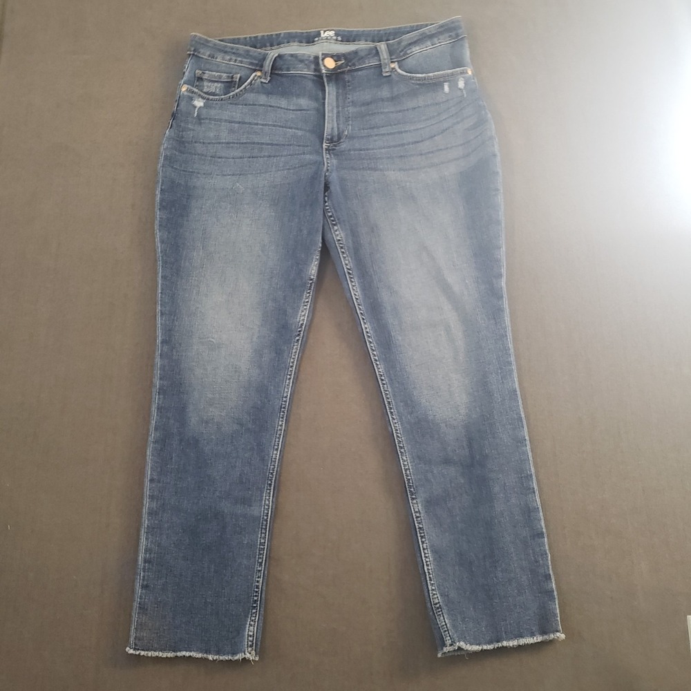 Lee Riders Jeans Womens Size 16 Mid‎ Rise Straight